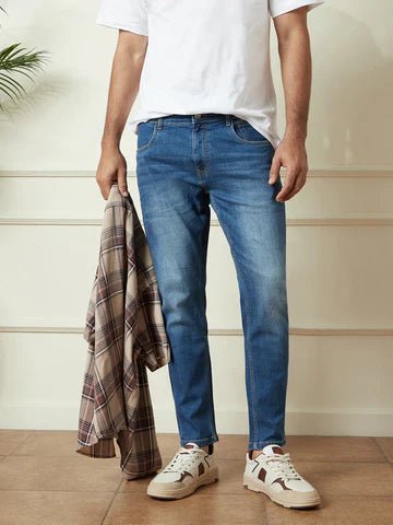 Heavy Fade Slim Tapered Jeans - tale 222