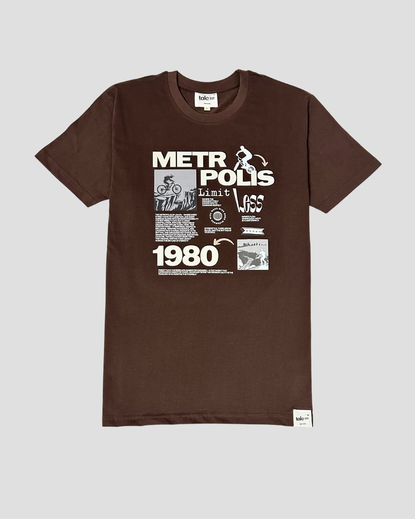tale Men Cocoa - METRPOLIS REGULAR FIT T-SHIRT