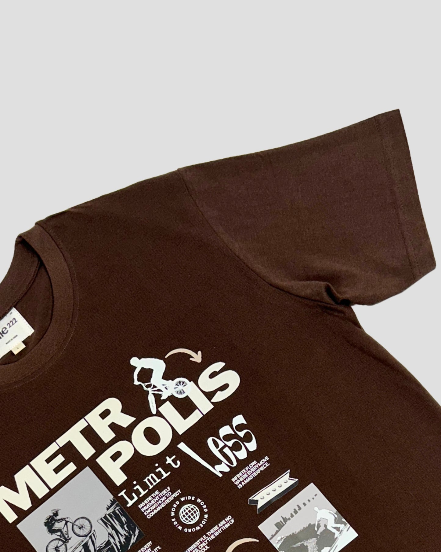 tale Men Cocoa - METRPOLIS REGULAR FIT T-SHIRT