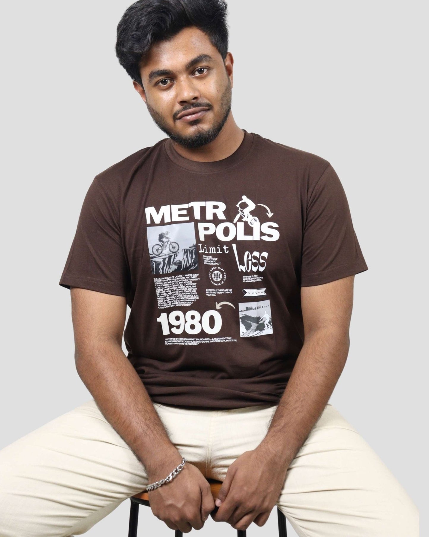 tale Men Cocoa - METRPOLIS REGULAR FIT T - SHIRT - tale 222