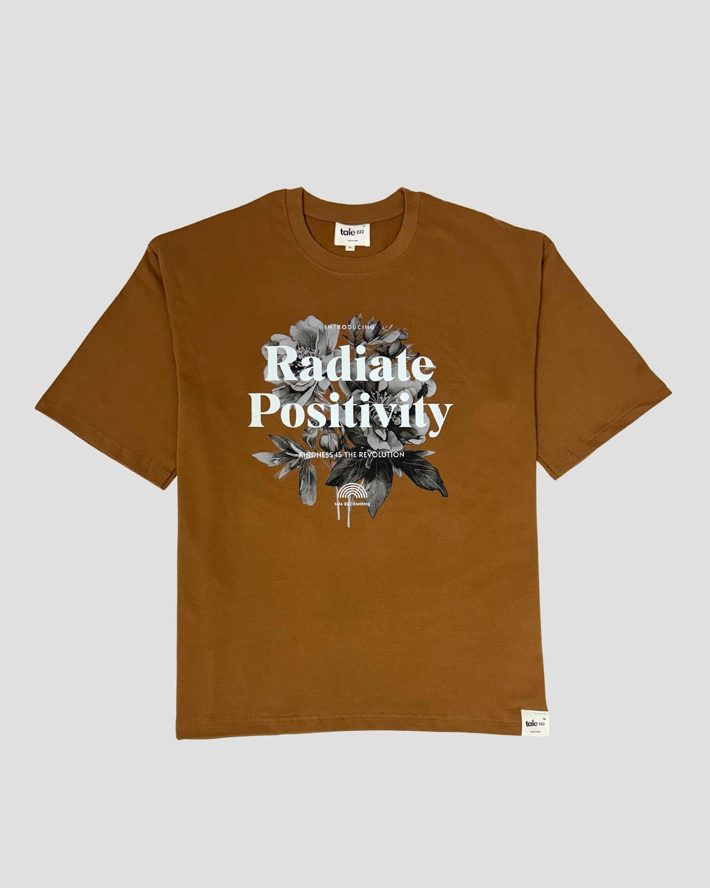 tale Men Mocha - RADIATE POSITIVITY OVERSIZED FIT T - SHIRT - tale 222