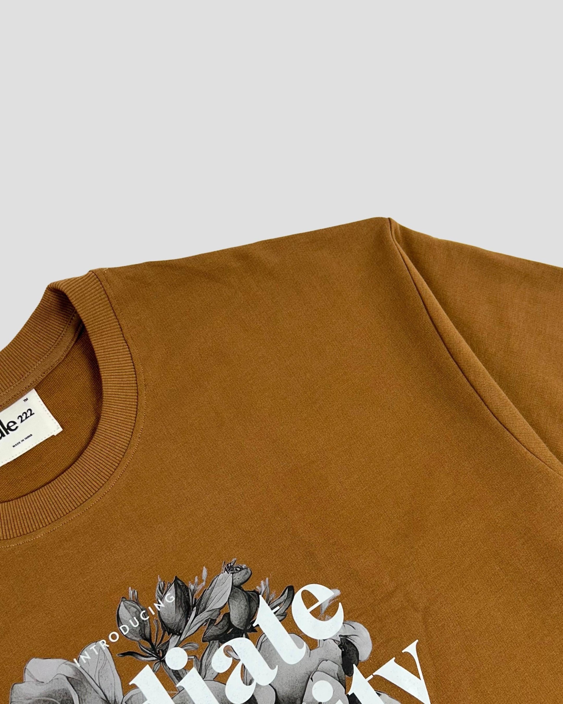 tale Men Mocha - RADIATE POSITIVITY OVERSIZED FIT T - SHIRT - tale 222