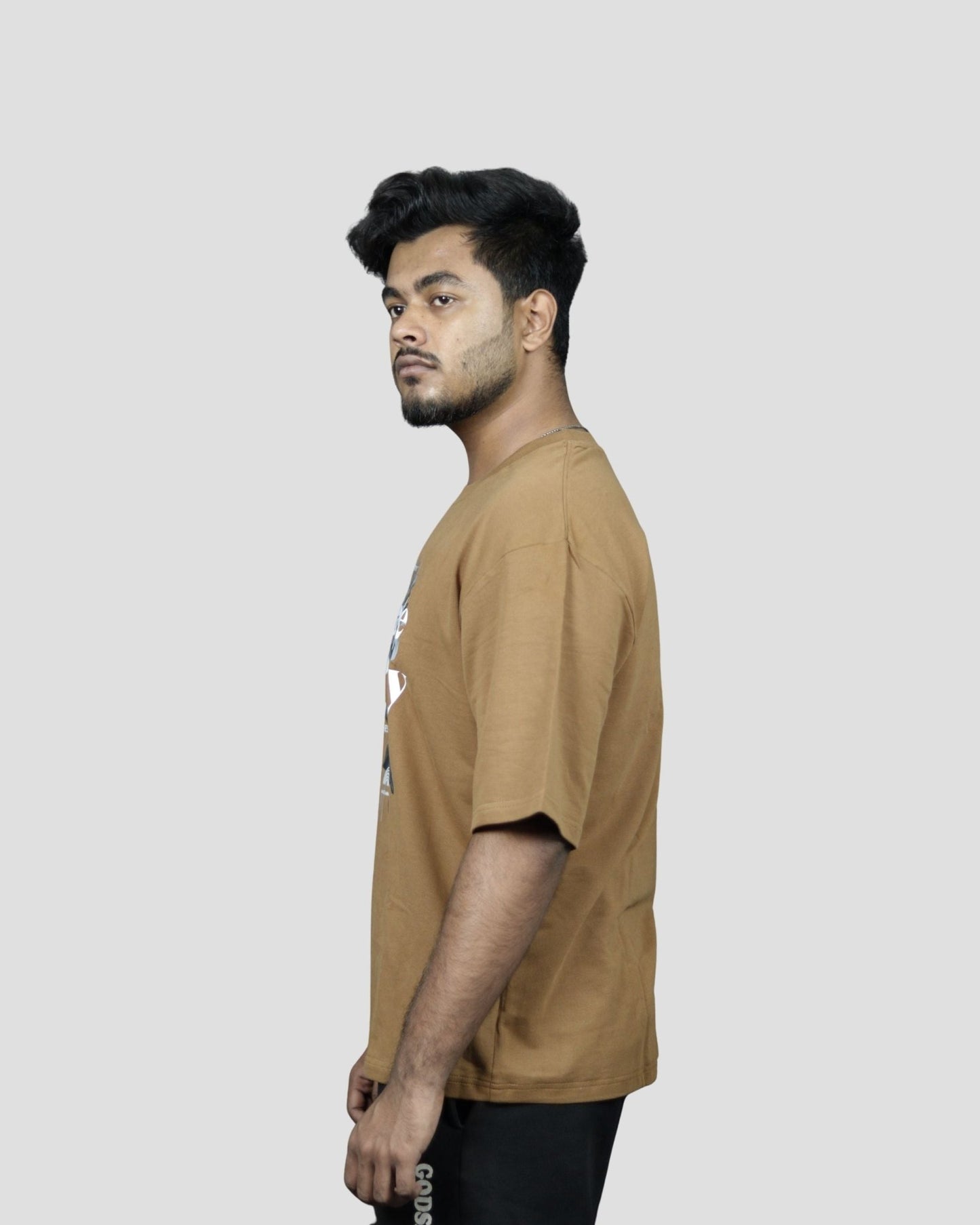 tale Men Mocha - RADIATE POSITIVITY OVERSIZED FIT T - SHIRT - tale 222