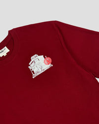 tale Men Burgundy - BOURBON NIGHTS OVERSIZED FIT T - SHIRT - tale 222