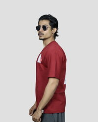tale Men Burgundy - BOURBON NIGHTS OVERSIZED FIT T - SHIRT - tale 222