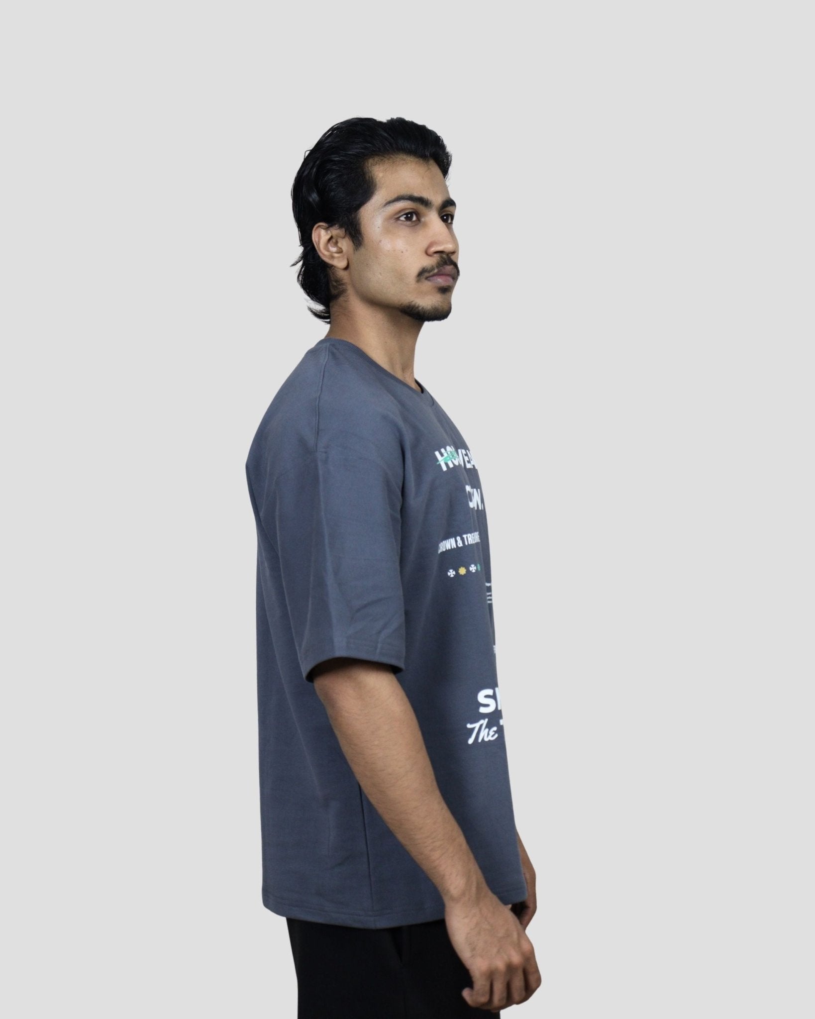 tale Men Ashen Grey - HOPE & TREASURE OVERSIZED FIT T - SHIRT - tale 222