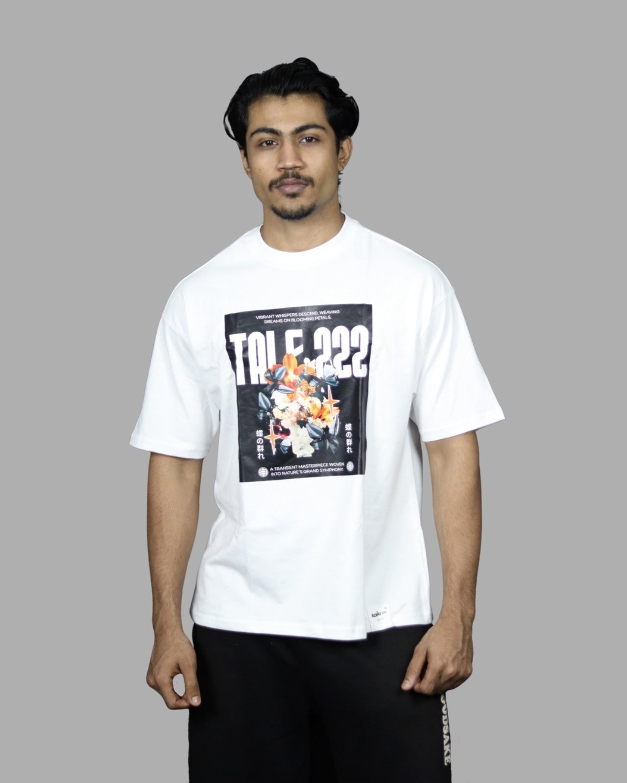 tale Men White - FLORAISON 222 222 RELAXED FIT T-SHIRT