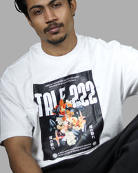 tale Men White - FLORAISON 222 222 RELAXED FIT T - SHIRT - tale 222
